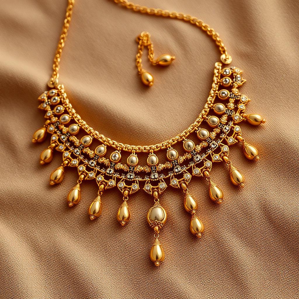 22 Karat Dubai Collier mit Anhängertropfen